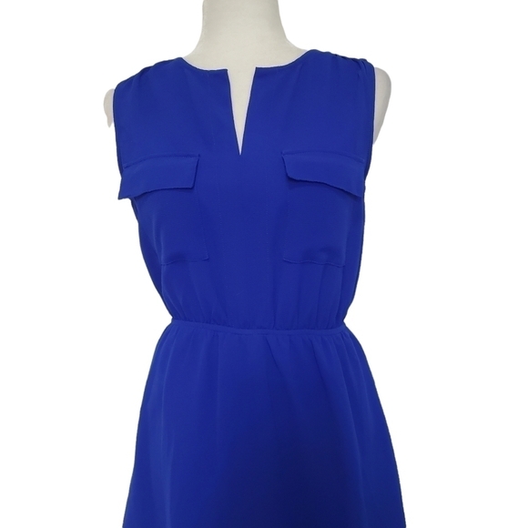 Monteau blue sleeveless dress - Picture 4 of 4